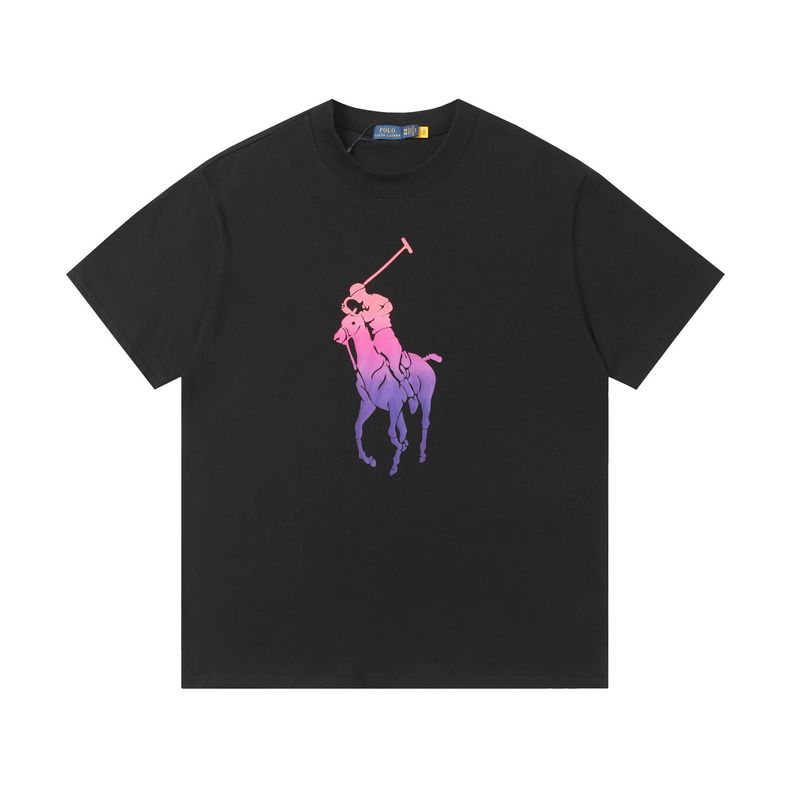 クロスボーダー ラルフローレン クラシック ベア プリント ラウンドネック 半袖 シンプル ファッション 万能 Tシャツ 男女兼用|undefined