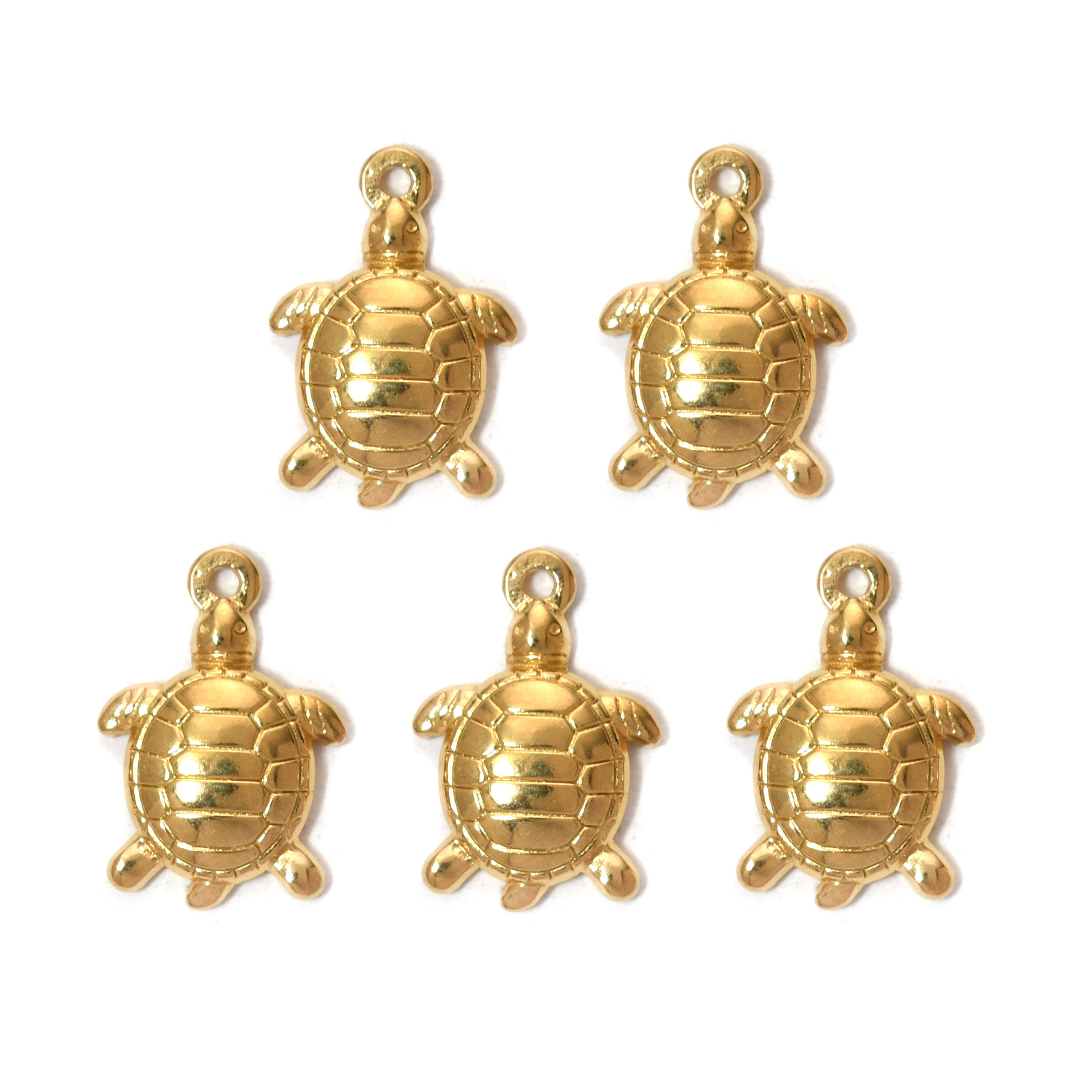 7g Weight Pendant Jewelry Making Type DIY Ornament Accessories Classification 1 Pair Quantity 1 Pair 304 Stainless Steel Tortoise Pendant