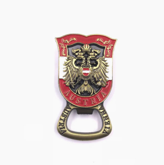 Manufacturer Supplies Amazon Cross-Border New Bottle Opener Refrigerator Magnet Creative Retro Zinc Alloy Driver Customization