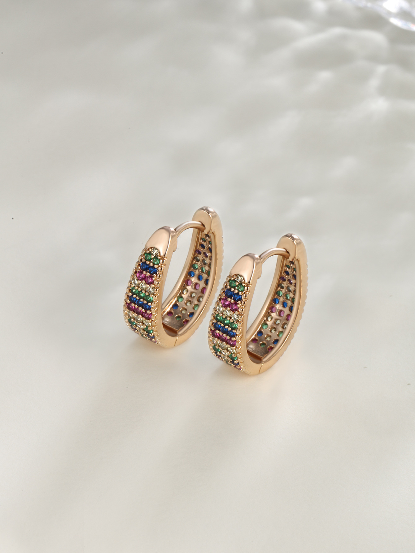 Xuping nicho de diseño transfronterizo de Europa y Estados Unidos elíptico geometría micropantalón pendientes de piedra pendientes de moda para mujeres