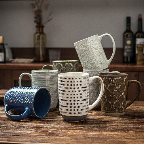 Orphan ceramic cup, retro, cute, versatile, high-looking, creative milk cup, coffee cup, tea cup, great value wholesale