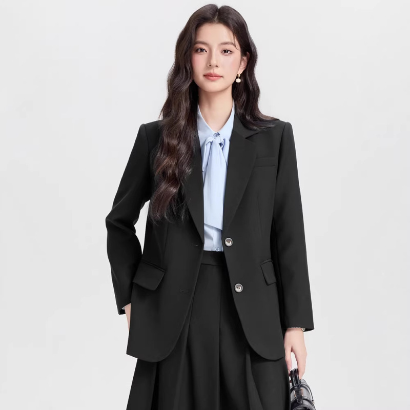 College Student Civil Service Interview Professional Suit Set for Women, Teacher Qualification Outfit, High-End Formal Suit Jacket for Autumn