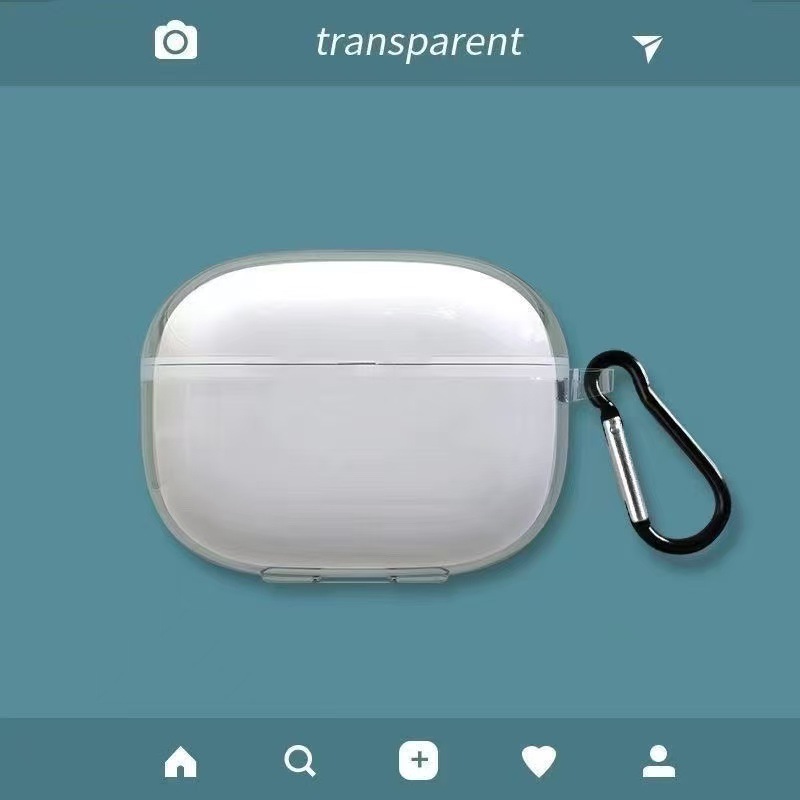 Aplicable a la funda de auriculares Lenovo EA110, personalidad simple y transparente, caja suave de alto nivel, color sólido, fácil de quitar.