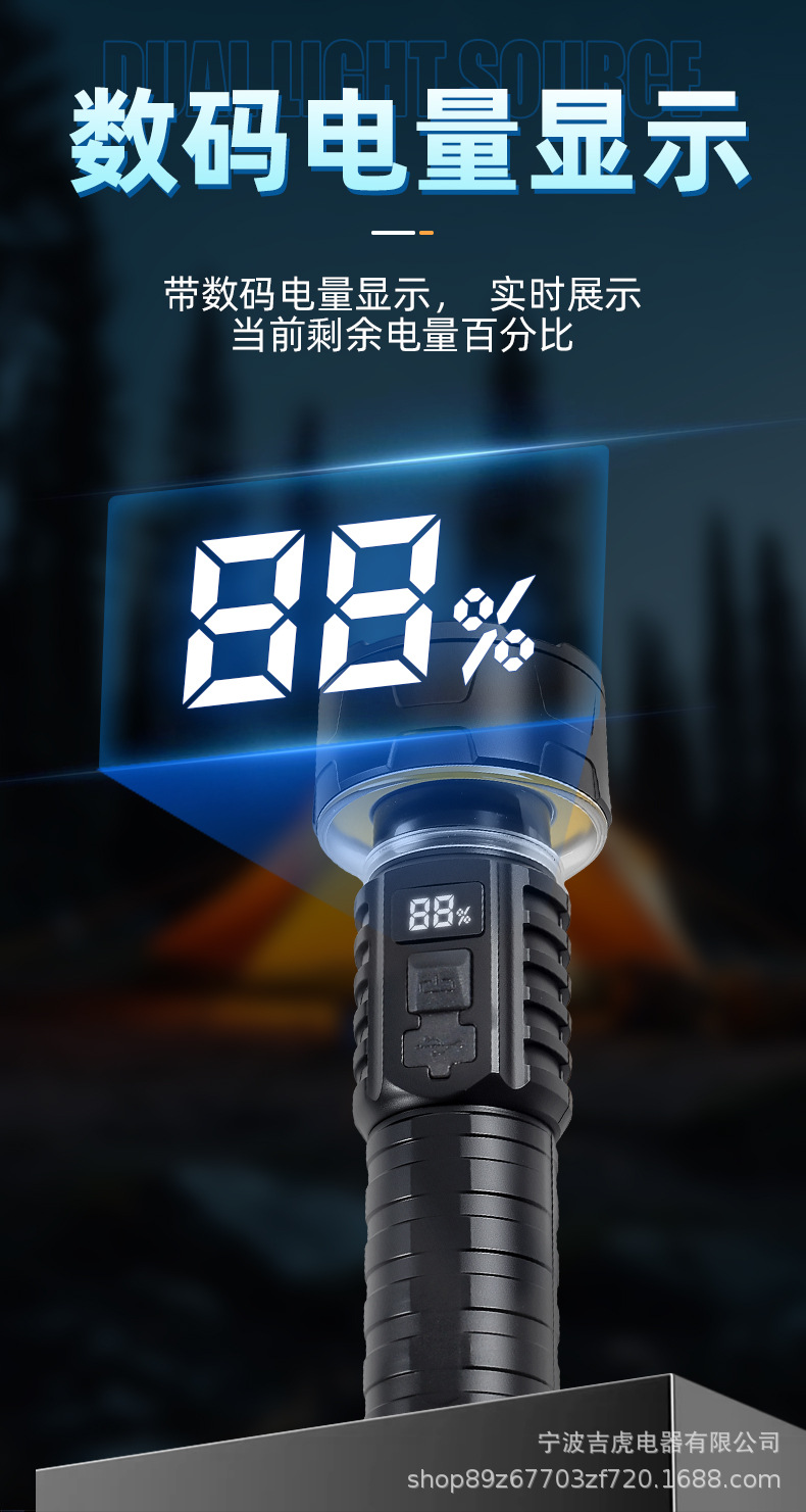 New Multifunctional Outdoor Camping Light, Strong Light Flashlight, Outdoor Portable Folding Tent Camping Light, Ambient Light