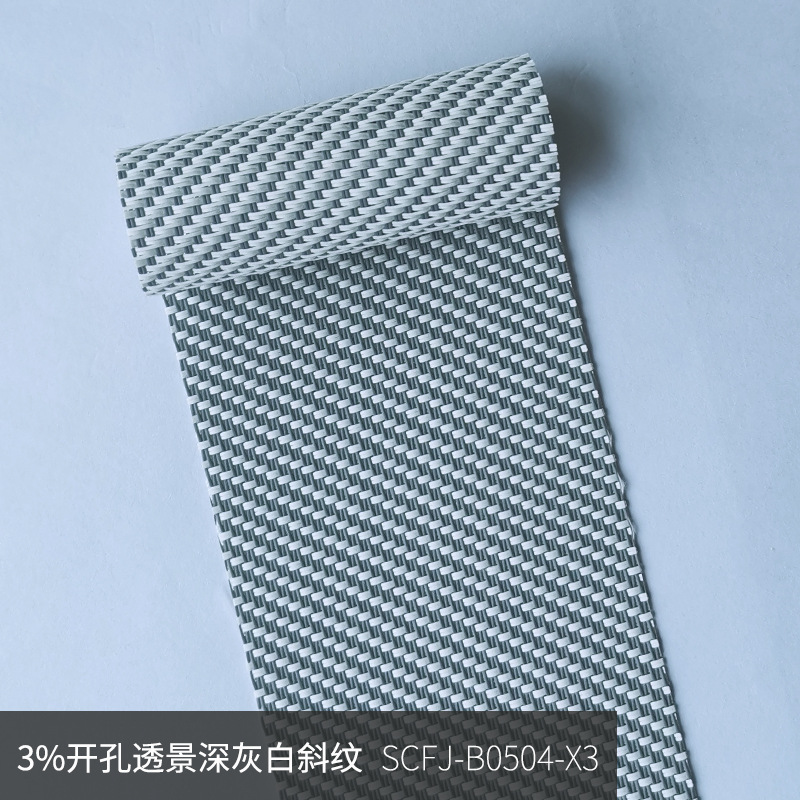 3% agujero abierto Profundidad de penetración gris twill-SCFJ-B0504-X3 blanco