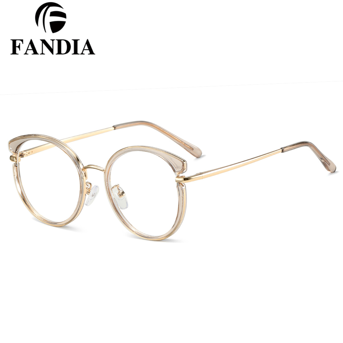 95551 Nuevas gafas de mujer con montura ultraligera anti-luz azul, gafas ópticas planas anti-UV, se pueden equipar con lentes para miopía