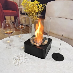Alcohol Fireplace Outdoor Portable Small Stove Indoor Decorative Fireplace Portable Pot Stove Atmosphere Party Real Fire Stove