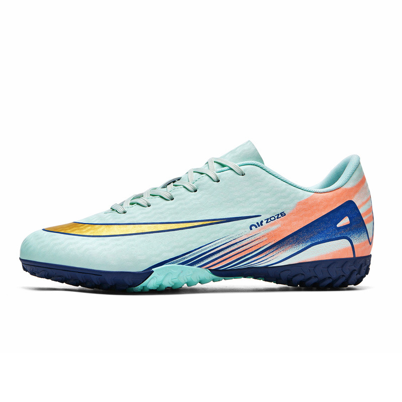 Zapatos de fútbol transfronterizos de altura baja tf césped artificial ag clavos pies de cuero zapatos de entrenamiento de estudiantes adolescentes para niños y niñas