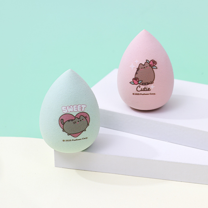 Transfronterizos personalizados dragón impresa polvo de huevo de maquillaje no comer polvo de maquillaje no látex esponja de maquillaje huevo fábrica de maquillaje mayorista