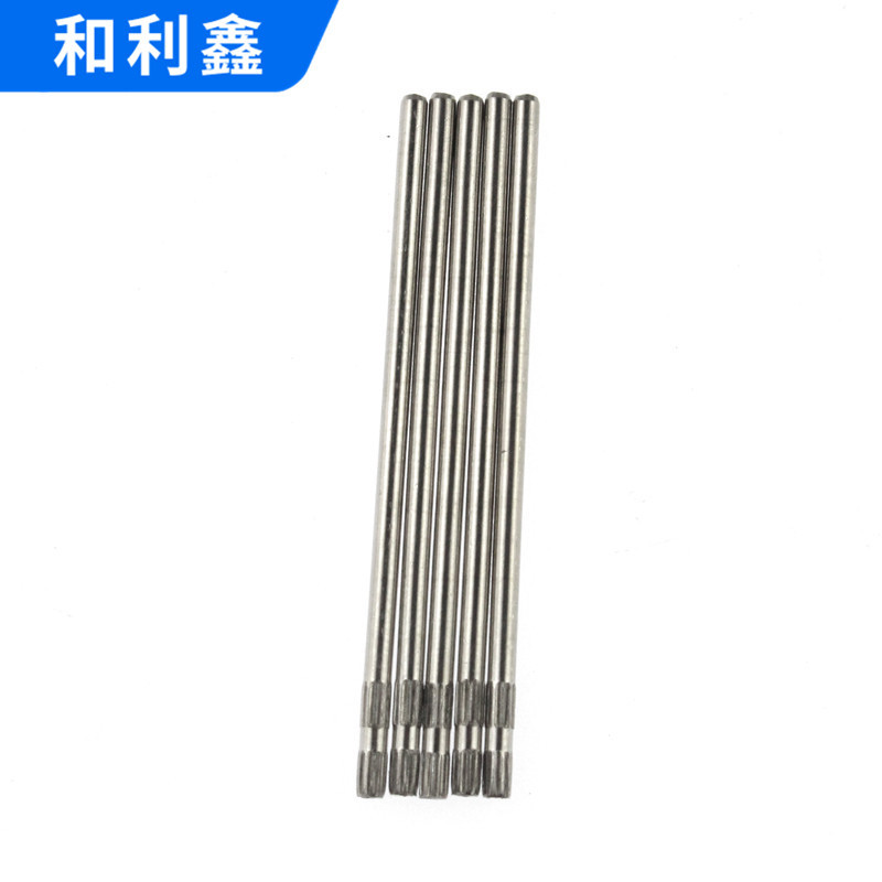 不锈钢搓花轴不锈钢销子双头搓花玩具车定位轴铁轴销支持定 制