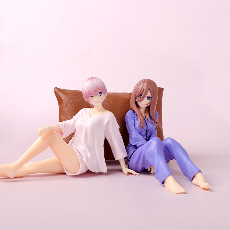 五等分の花嫁フィギュアアニメ周辺パジャマ一花二乃三玖四葉五月フィギュアモデル装飾品|undefined
