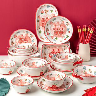 Wedding Gifts for the Newlyweds, Bride, Bowls, Chopsticks, Tableware, Best Friends, Sisters, Newlywed Dowry, Wedding Preparation, Engagement Gifts