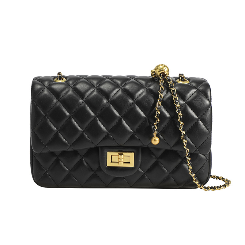 Caviar Lingge Damen Sommer Neuer vielseitiger Trend 2024 Western Fashion Chain Small Square Single Shoulder Umhängetasche_voghion.com