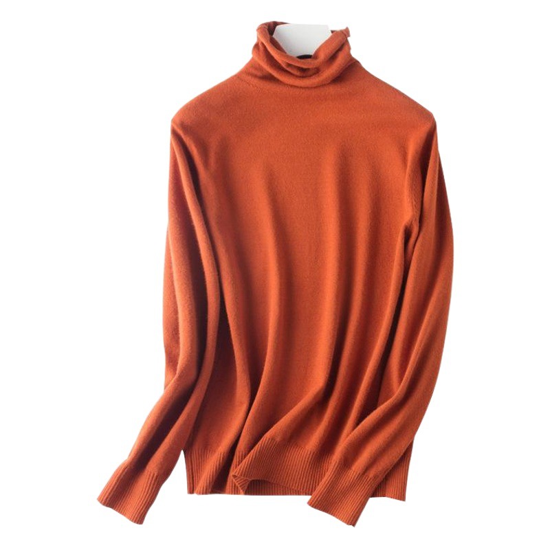 2024 秋と冬の新しい韓国スタイルのセーター女性高齢者スリム底シャツファッション多用途メーカー卸売コアスパン糸