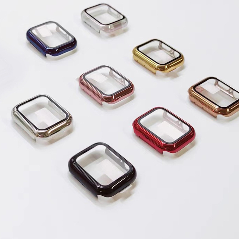 Suitable for Apple Watch S10/9 Hd Tempered Film Electroplated Protective Case All-In-One Anti-Fall