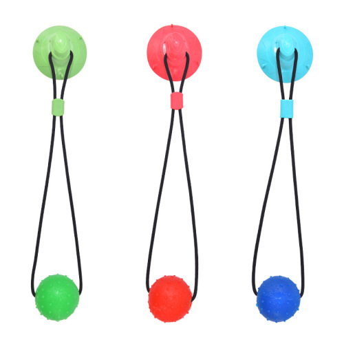 Pet supplies dog toys, suction cup dog toothbrush, food leakage, sound making, interactive training toy, teeth cleaning dog toy