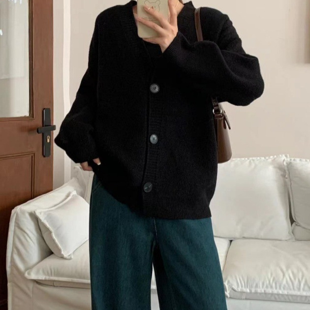 24 invierno Puyuan suéter khaki chaqueta mujer engrosado 2024 otoño invierno nuevo estilo coreano image 4