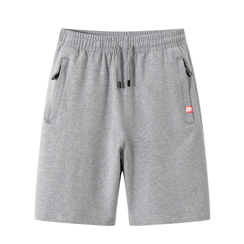 Trendy Gray Shorts for Men, Straight-Cut, Loose Summer Sweatpants, Youth Sports Casual Five-Point Shorts, Cross-Border Hot Item