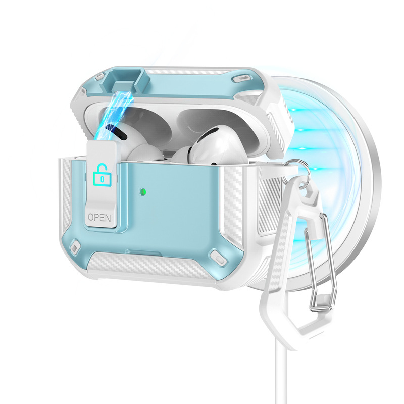 新型AirPods Pro 3保護ケース Apple 弾性カバーイヤホンケース AirPods 第4世代 マグネット式スタンドイヤホンケース|undefined