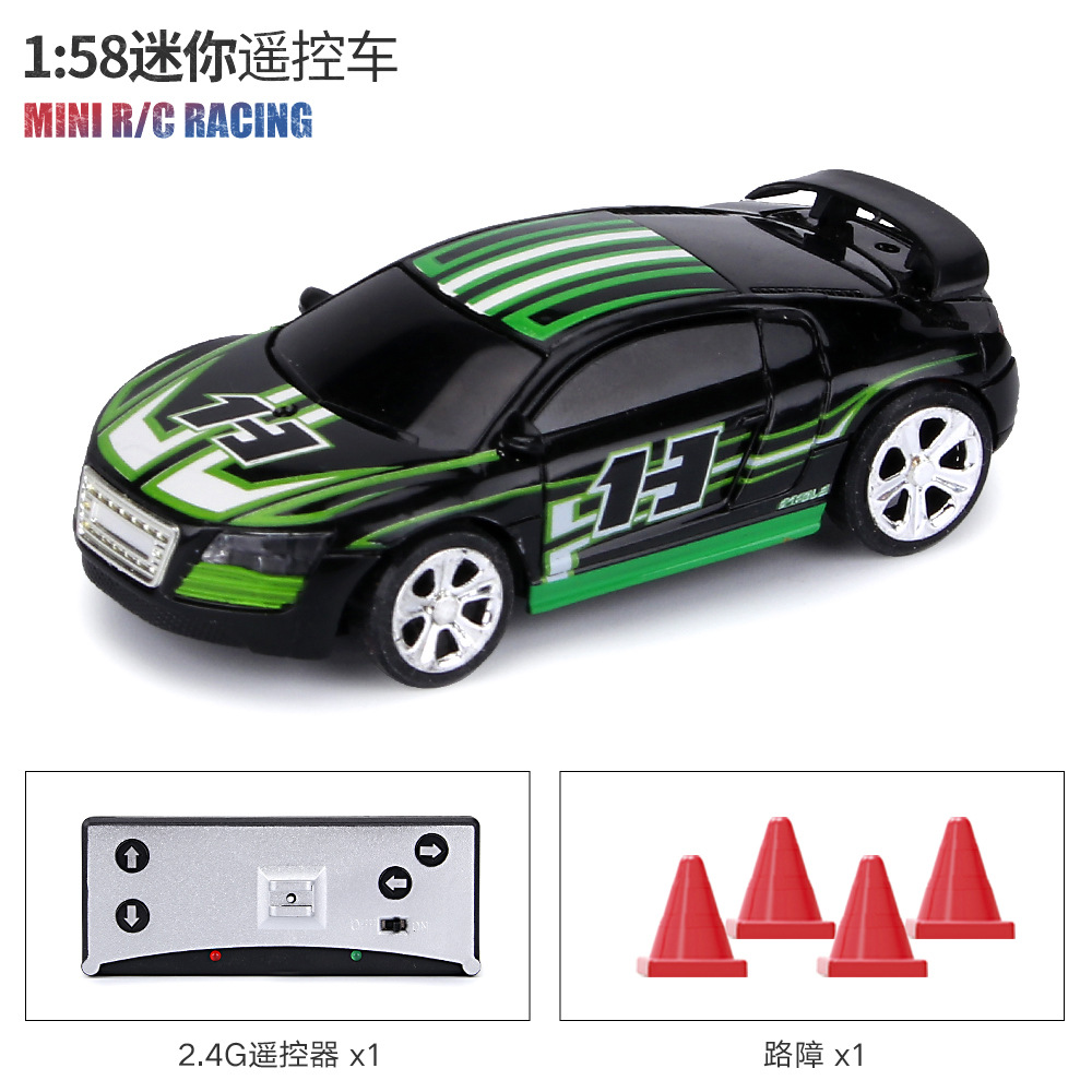 Yi La enlatada mini coche de control remoto Coca Cola puede coche de carreras de deriva de alta velocidad 1:58 coche de juguete para niños 2010B