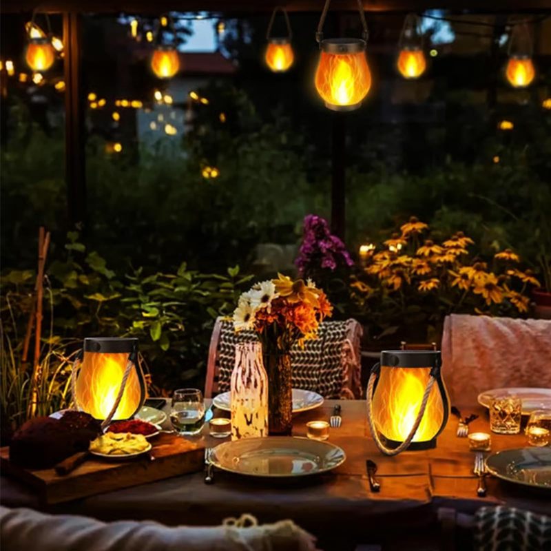 跨境新品 Flickering flame garden lamp 闪烁火焰花园灯|undefined