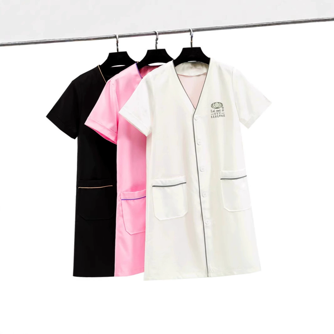 Корейская рабочая одежда для управления кожей Высококачественная полупостоянная вышивка