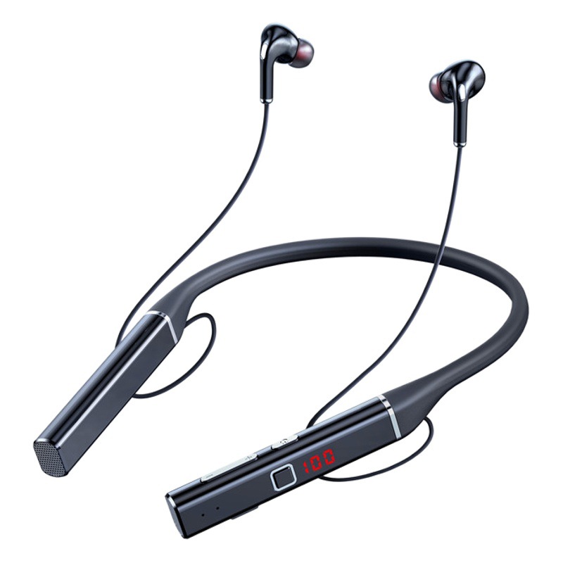 Nuevos auriculares Bluetooth inalámbricos 5,0 montados en el cuello de alta calidad de sonido de reducción de ruido auriculares inalámbricos de resistencia ultra-larga auriculares modelo privado