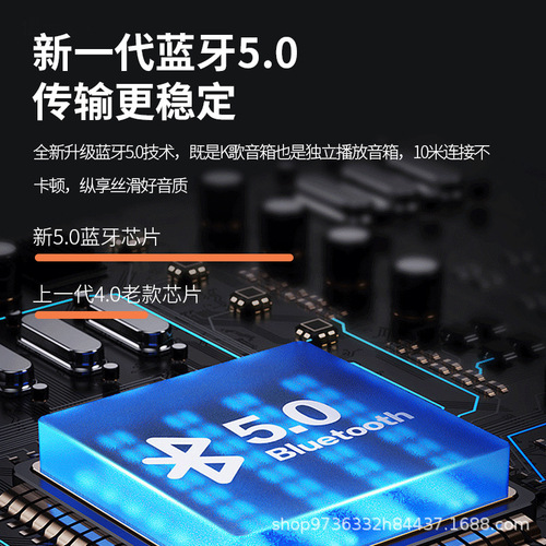 Bluetooth speaker home wireless karaoke sound system microphone with microphone outdoor singing small family karaoke high volume