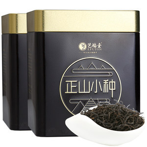艺福堂茶叶批发红茶特级正山小种武夷山桐木关250g*2罐装散装