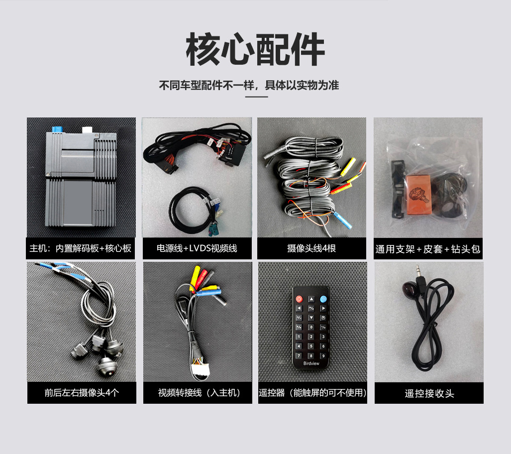 360-degree panoramic image is suitable for Volkswagen ID3ID4ID6 3D decoding all-in-one 1080P driving recorder