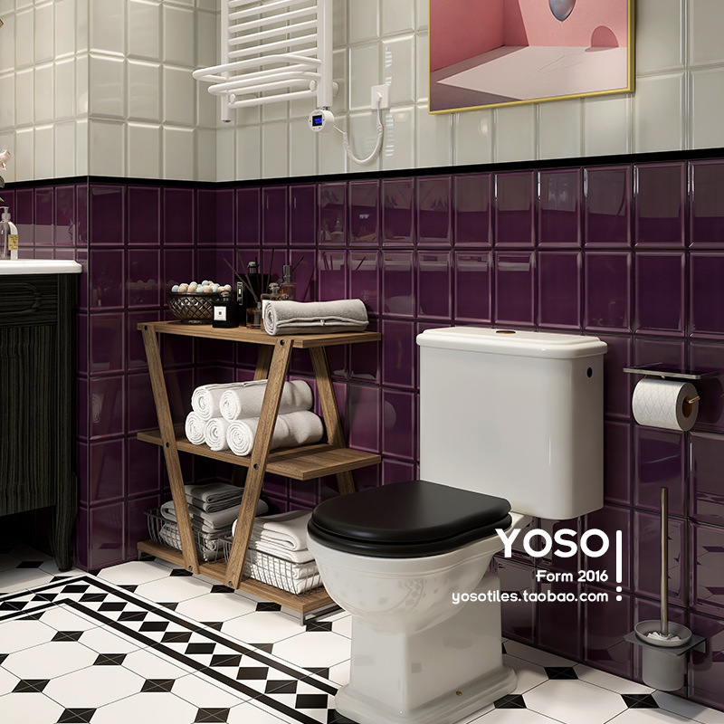 There Is One | Enchanting Purple | Bathroom Tiles, Toilet Tiles, Bathroom Wall Tiles, Kitchen Tiles, 3D Subway Tiles, Wall Tiles, Full-Body Tiles.