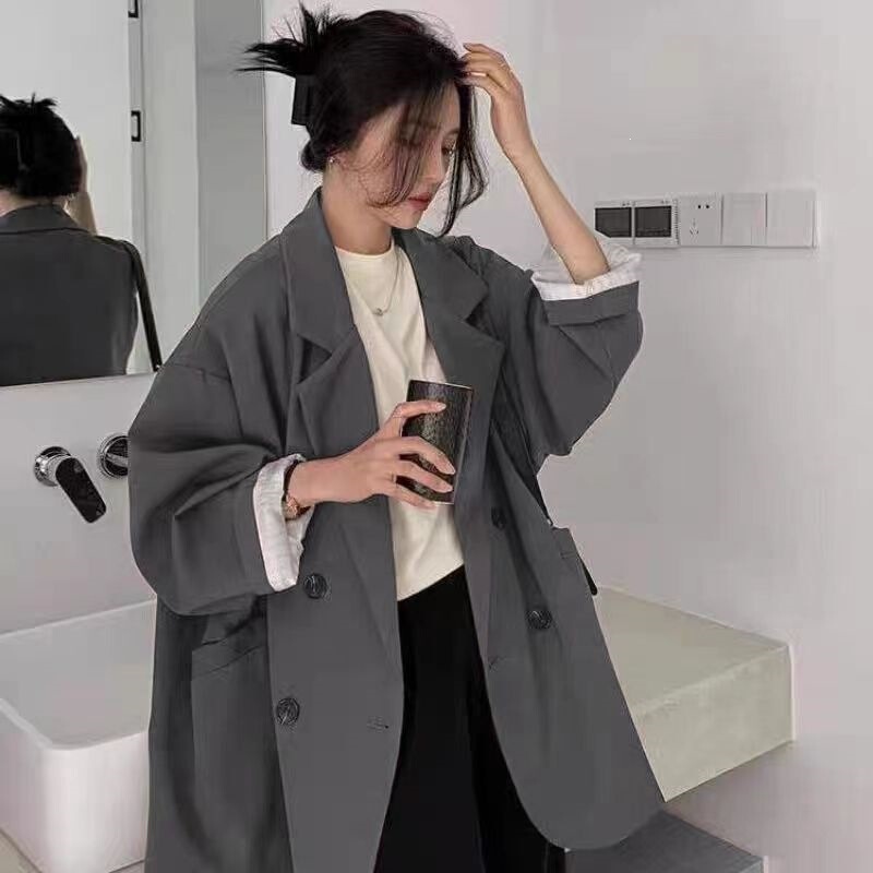 Women's Blazer 2026 Spring and Autumn New Style Long-Sleeve Korean Version Loose Slimming Fashionable Elegant Internet Celebrity Casual Small Suit Women's Blazer 2026 Spring and Autumn New Style Long-Sleeve Korean Version Loose Slimming Fashionable Elegant Internet Celebrity Casual Small Suit