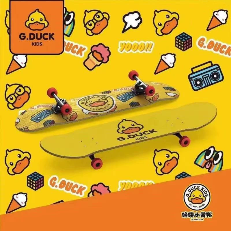 B.Duck, детская маленькая cartoon доска для скейтборда, ручной самокат на четырех колесах, для начинающих, оптовая продажа