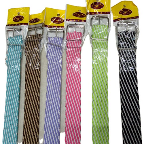 Factory direct sales aluminum air eye canvas belt students and teenagers woven belt processing and production of belts for women with many patterns