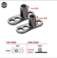 European and American G23 Titanium Bone Screws, Skin Anchors, Customizable Skin Pins, Tattoo & Body Piercing Accessories