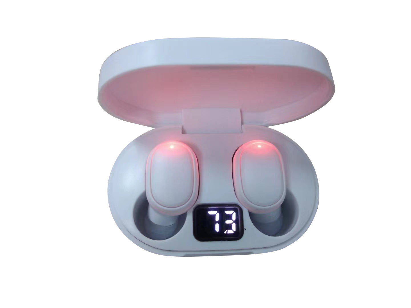 E6S Display digitale Macaron Cuffie Bluetooth Mini Sport Tappo per le orecchie_voghion.com