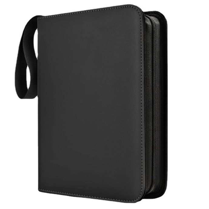 Fábrica lote pelo tesoro Ke Meng color sólido tarjeta de visita Libro 4 rejilla 9 rejilla PU juego tarjeta libro Ultraman colección libro cremallera