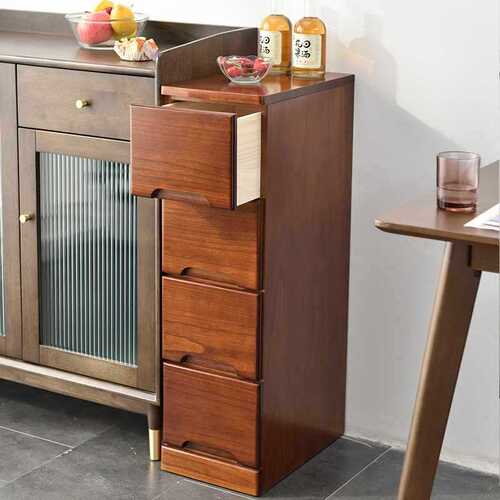 20/30/40cm solid wood sandwich cabinet drawer-type storage cabinet chest of drawers narrow gap cabinet multi-layer storage bedside table