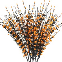 仿真迎春花束 跨境节日装饰 仿真梅花浆果 人造PE卷 茉莉花