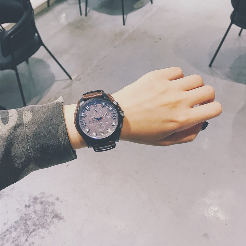 Foreign trade hot men's watch, high-end fashion trend daily creative personality special forces large dial men's watch