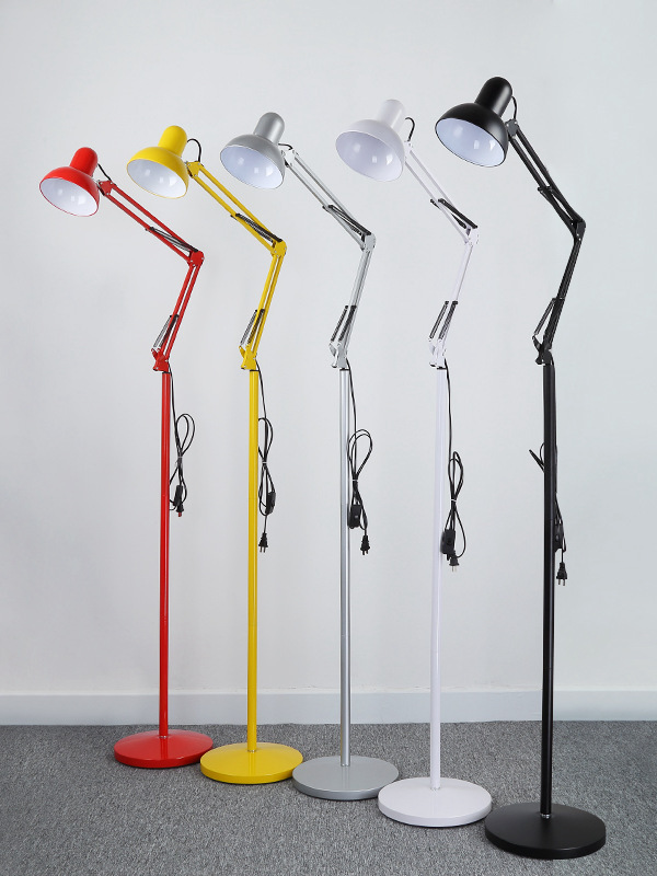 Folding Floor Lamp Scandinavian Living Room Bedroom Creative Simple Ikea Modern Mahjong Eye Protection Led Vertical Table Lamp