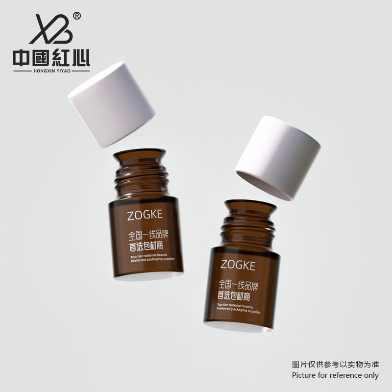 新款创意5ml茶色喇叭口西林瓶山茶油口服液原液小样分装瓶批发|undefined
