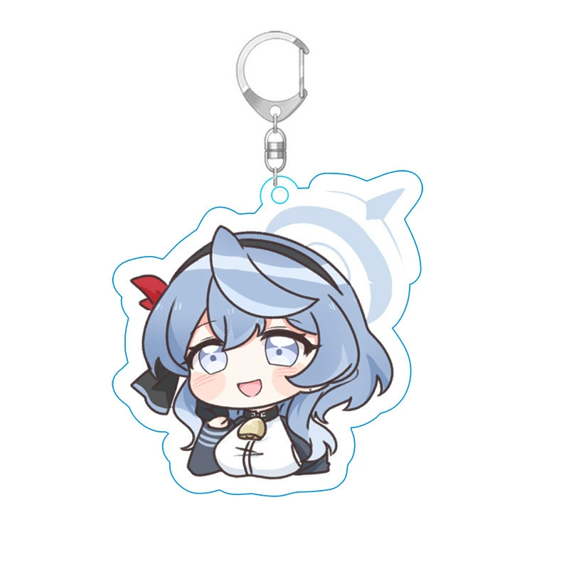 Anime Blue Files Peripheral Keychains Blue Files Acrylic Pendant Animation Keychain