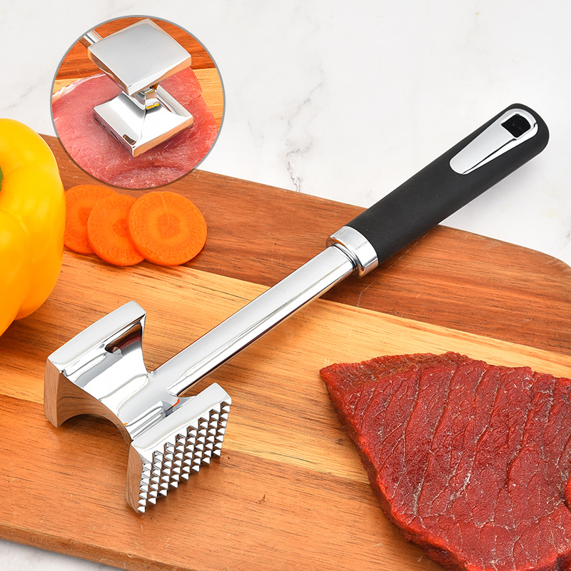 现货批发锌合金肉锤牛排锤打肉锤肉绒松嫩肉器碎肉锤厨房创意工具
