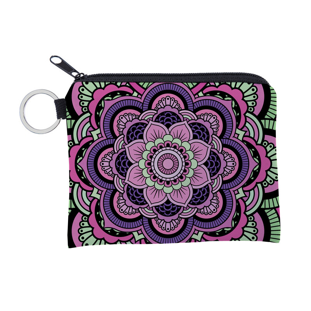 Women's Flower Polyester Zipper Coin Purses display picture 2