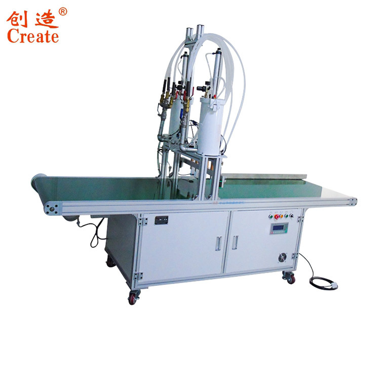 面板灯多头全自动打胶设备 蓝牙耳机磁铁机大平台六头滴胶涂胶机