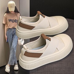ブランド特価 夏の人気商品 厚底スポーツシューズ レディース フライニット 中空メッシュ 通気性抜群 多用途 白スニーカー