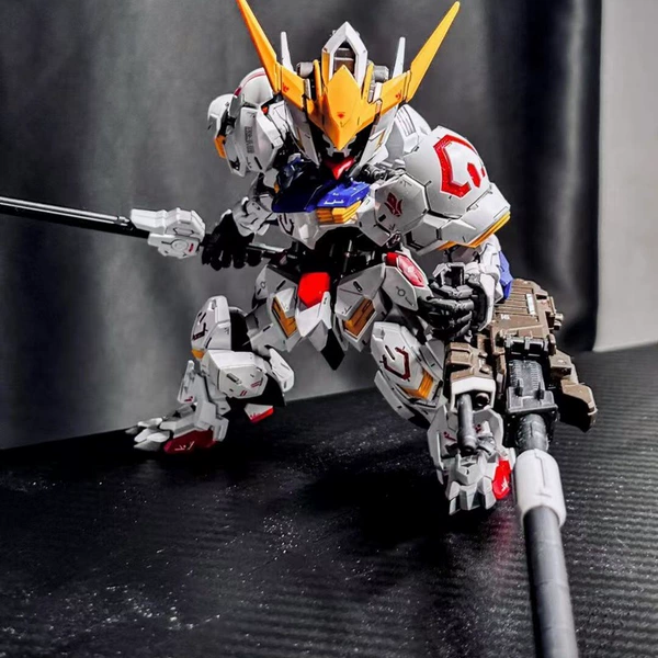Single model - Gundam model - MGSD Barbatos [big] + weapons and equipment + support