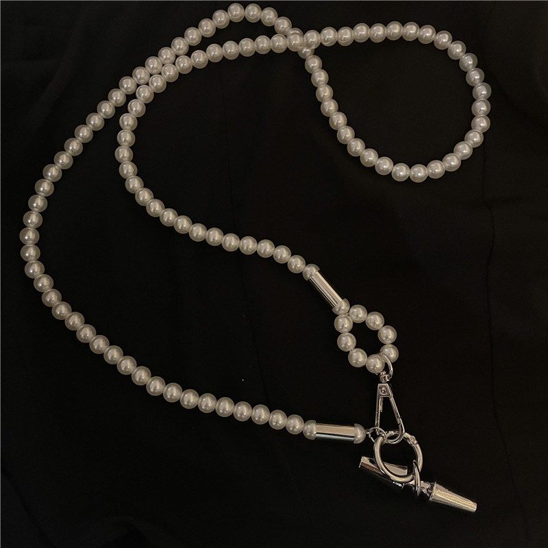 Wholesale Jewelry Pearl Gyro Ornament Cross-body Chain Nihaojewelry display picture 5