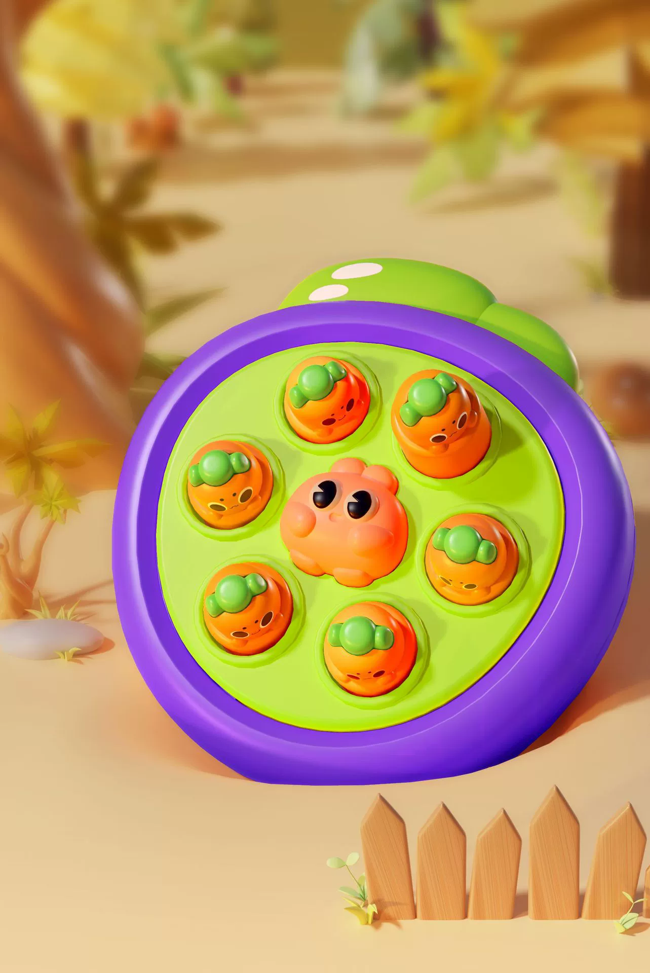 Small cute interactive smart toy anti-stress "Gopher" for early age, early education, for children and parents
